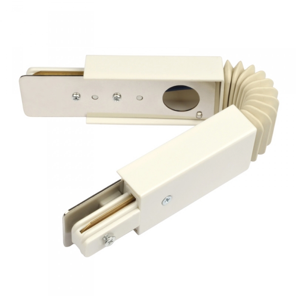 UBX-Q121 K24 WHITE 1 POLYBAG Соединитель для 2-х шинопроводов. Гибкий.Однофазный. Цвет — белый. Упак UBX-Q121 K24 WHITE 1 POLYBAG Соединитель для 2-х шинопроводов. Гибкий.Однофазный. Цвет — белый. Упак